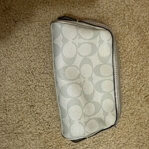 Coach Silver Makeup bag